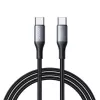 JOYROOM USB-C na USB-C Flash Series kábel A28 60W PD rýchle nabíjanie 480Mbps synchronizácia dát 2m čierna