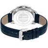 JUST CAVALLI MAN JC1G175L0225 42mm modrý ciferník kožený remienok quartz hodinky