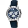 JUST CAVALLI MAN JC1G175L0225 42mm modrý ciferník kožený remienok quartz hodinky