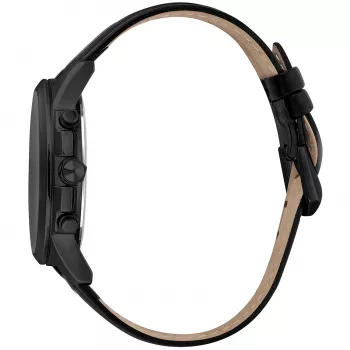 JUST CAVALLI MAN JC1G175L0245 42mm quartz analógové modrý ciferník hnedý kožený remienok hodinky