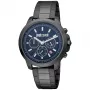 JUST CAVALLI MAN JC1G178M0075 44mm analógové quartzové hodinky milánsky sieťkovaný náramok z nehrdzavejúcej ocele modrý ciferník