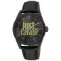 JUST CAVALLI MAN JC1G207L0035 42mm modrý ciferník kožený remienok hodinky