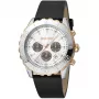 JUST CAVALLI MAN JC1G214L0025 42 mm quartz analógové hodinky čierny ciferník kožený remienok