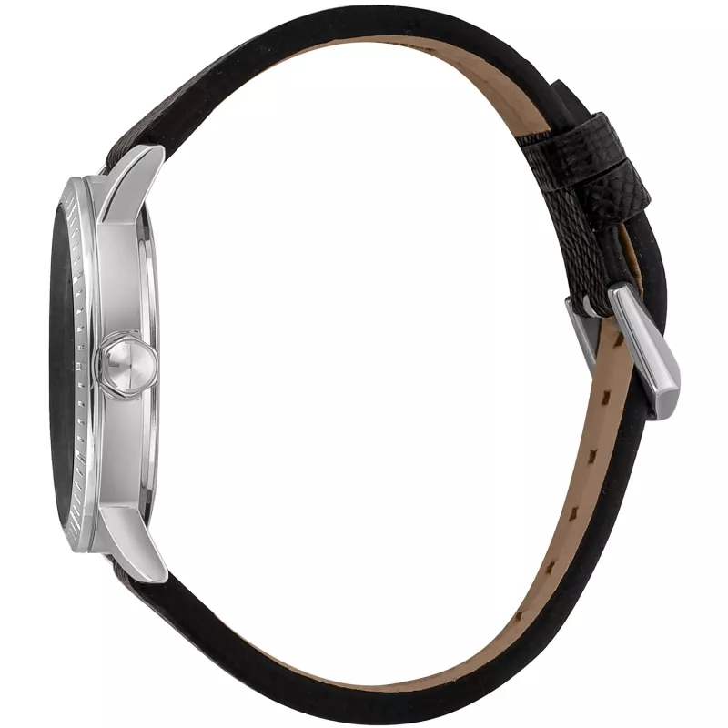 JUST CAVALLI MAN JC1G216L0015 42 mm modrý ciferník kožený remienok quartzové hodinky
