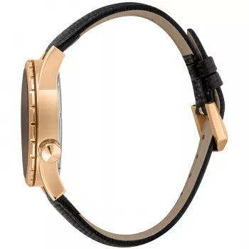 JUST CAVALLI MAN JC1G217L0035 analógové quartzové hodinky 42mm čierny ciferník puzdro z nehrdzavejúcej ocele čierny kožený remienok
