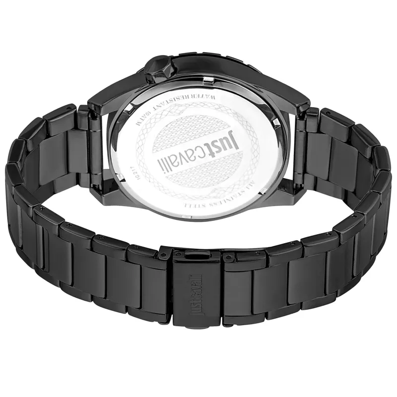 JUST CAVALLI MAN JC1G217M0075 quartz analógové hodinky 42mm nerez mesh náramok