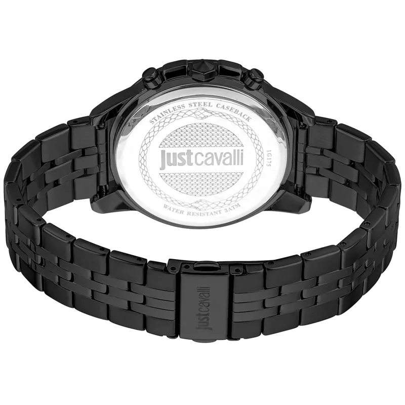 JUST CAVALLI MAN hodinky JC1G175M0275 42mm nerezová oceľ modrý ciferník