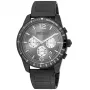 JUST CAVALLI pánske hodinky JC1G204M0065 44 mm modrý ciferník nerezový oceľový mesh náramok