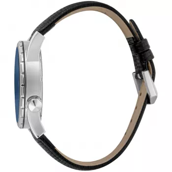 JUST CAVALLI pánske quartz analógové hodinky JC1G217L0025 42 mm modrý ciferník modrý kožený remienok