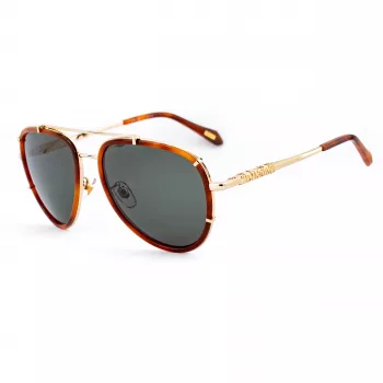 JUST CAVALLI unisex slnečné okuliare SJC029V5701GZ čierny rám sivé gradientové šošovky 57/17/140 mm