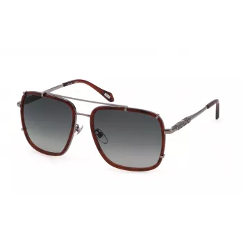 JUST CAVALLI unisex slnečné okuliare SJC030V5809JC Havana acetát hnedé gradientové 58 mm