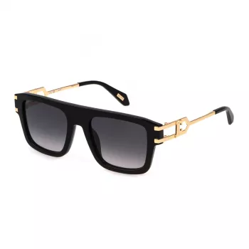 JUST CAVALLI Unisex slnečné okuliare SJC096-530700 hnedá Havana pilot acetát UV400