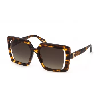 JUST CAVALLI dámske slnečné okuliare SJC027-530829 motýlie/oversized gradient sivé šošovky 53mm