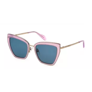 JUST CAVALLI dámske slnečné okuliare SJC092-5306SM čierna/sivá Butterfly acetát 53 mm