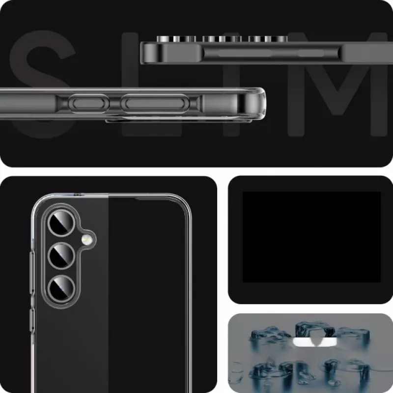 JUST MUST JM antibakteriálne TPU puzdro pre Samsung Galaxy A55 5G - transparentné