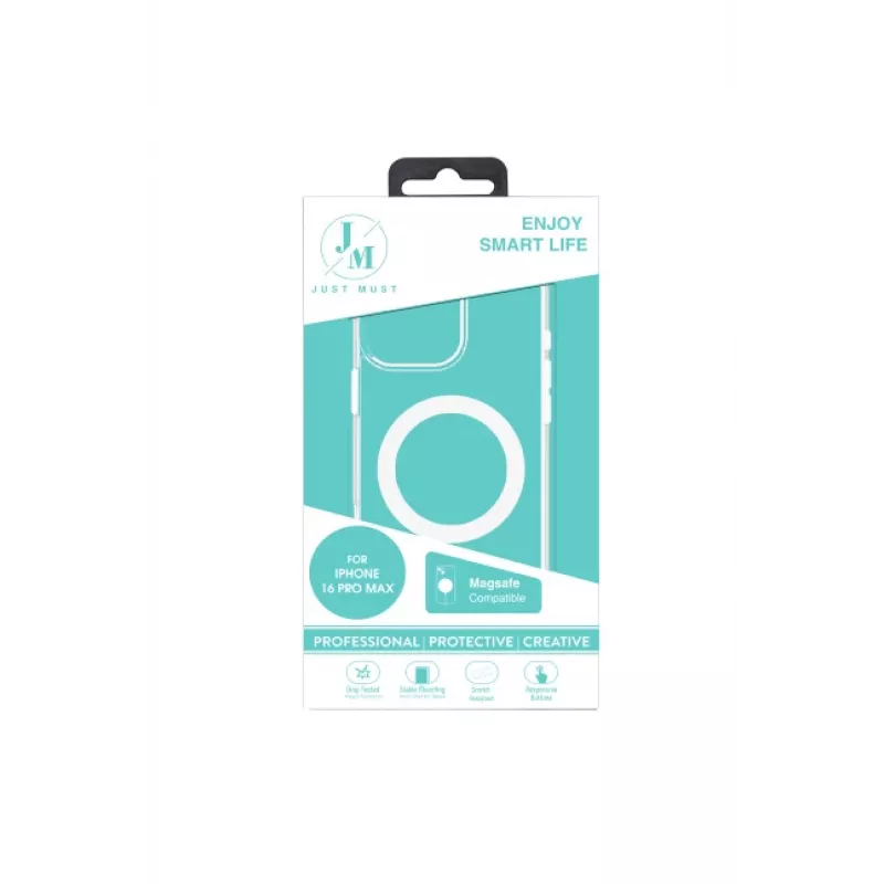 JUST MUST JM MAGSAFE CRYSTAL I pre iPhone 16 Pro Max Clear