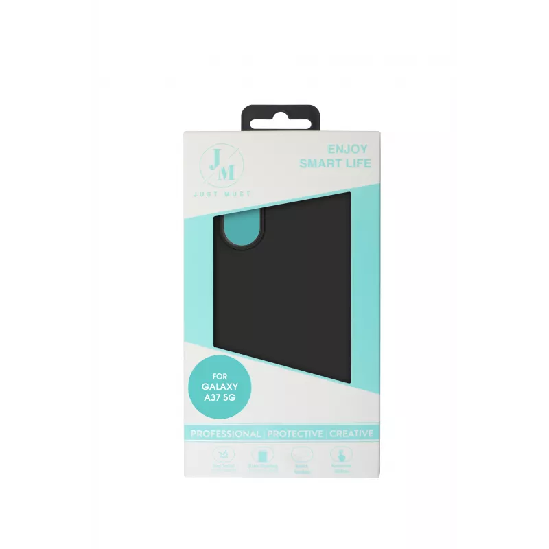 JUST MUST JM Regular Defense Silicone Case pre Galaxy A37, čierne