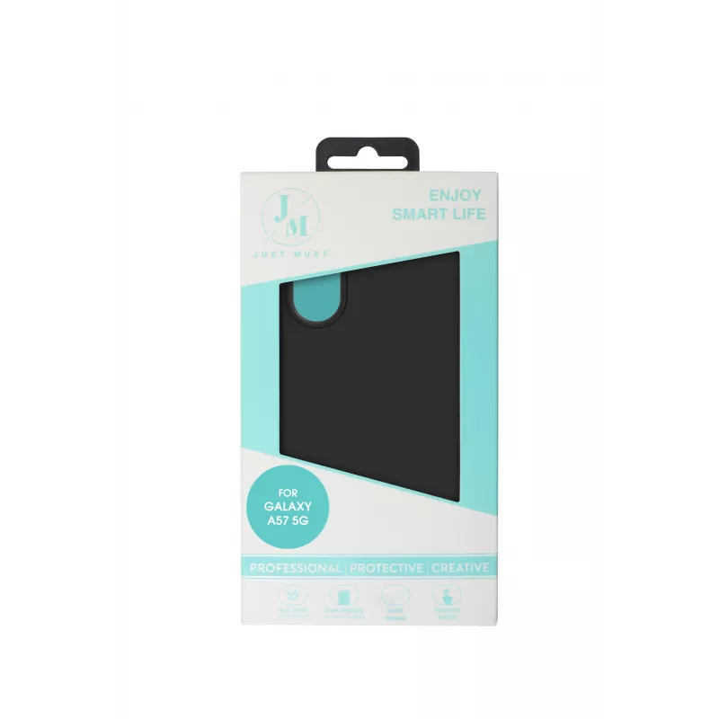 JUST MUST JM REGULAR DEFENSE SILICONE pre Galaxy A57, čierne