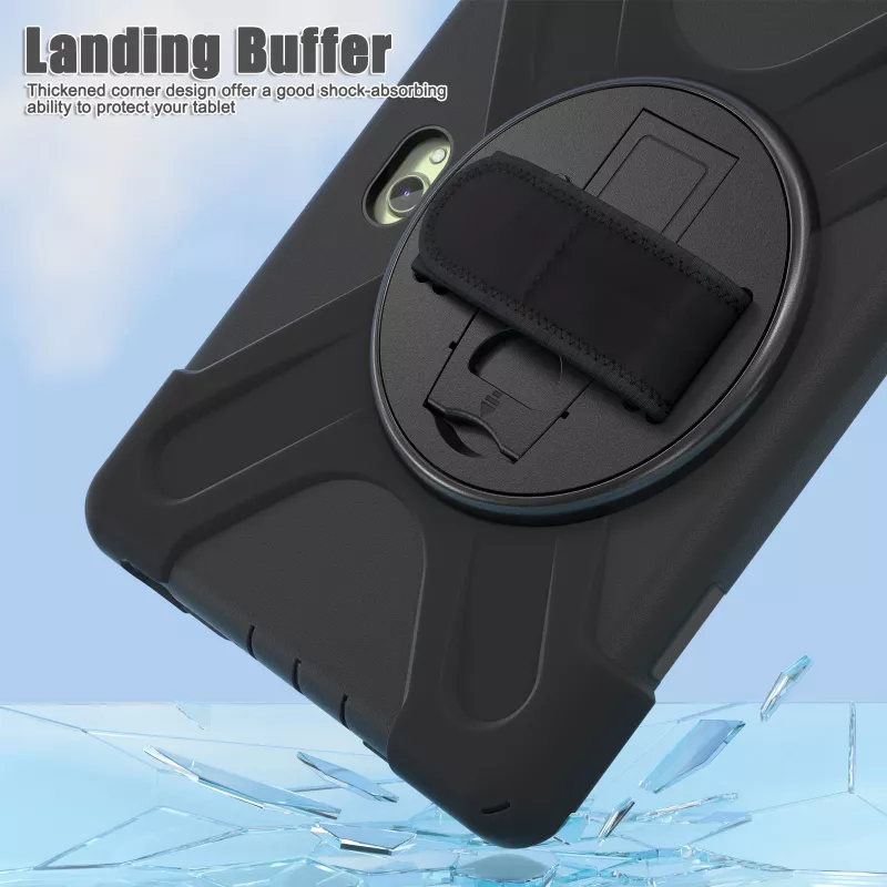 JUST MUST JM Rugged Case Grip pre Samsung Galaxy Tab Active Pro/Active4 Pro/Active5 Pro s rukoväťou čierna