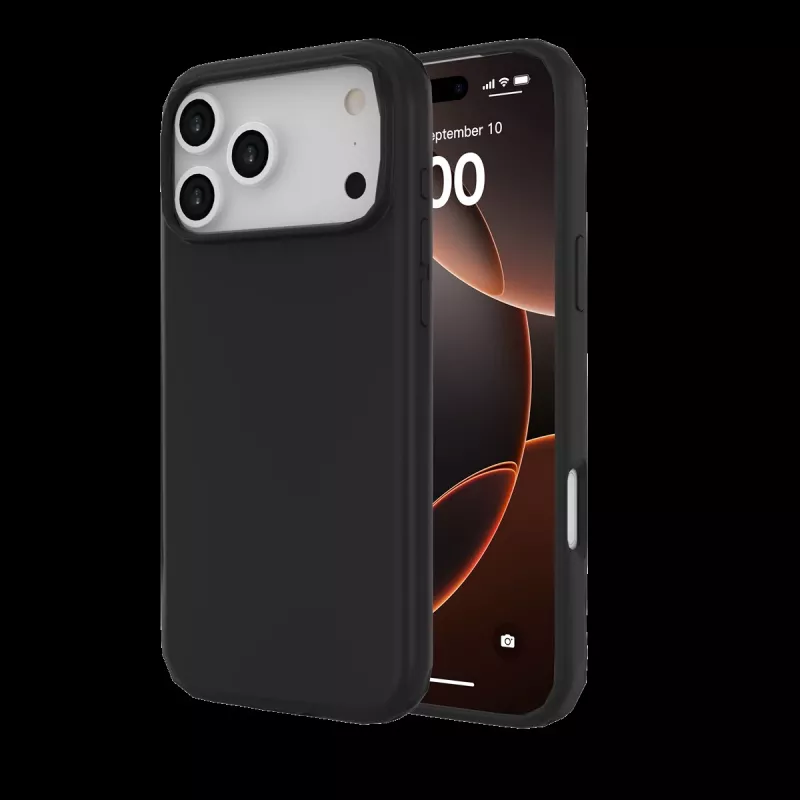 JUST MUST REGULAR DEFENSE SILICONE s MAGSAFE pre iPhone 17 Pro Max čierna