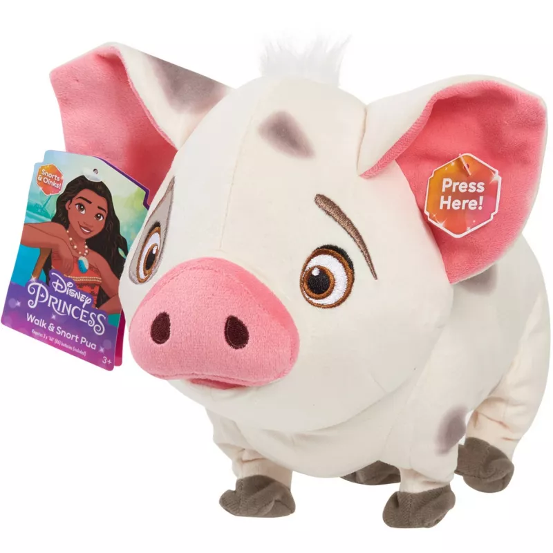 JUST PLAY Disney Moana Walk & Snort Pua interaktívna elektronická plyšová hračka
