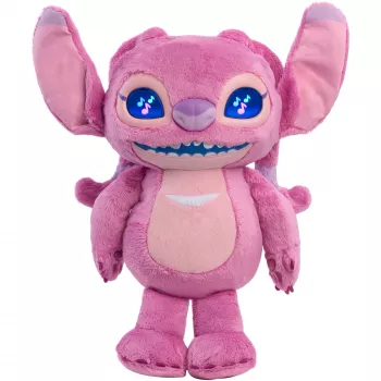 Just Play Disney Stitch Many Moods Angel plyšová hračka - ružová - 17,8 cm