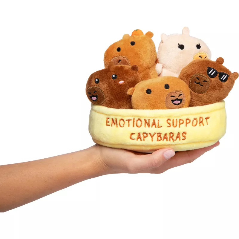 JUST PLAY Emotional Support Capybaras plyšová hračka 7 palcov hnedá/tan