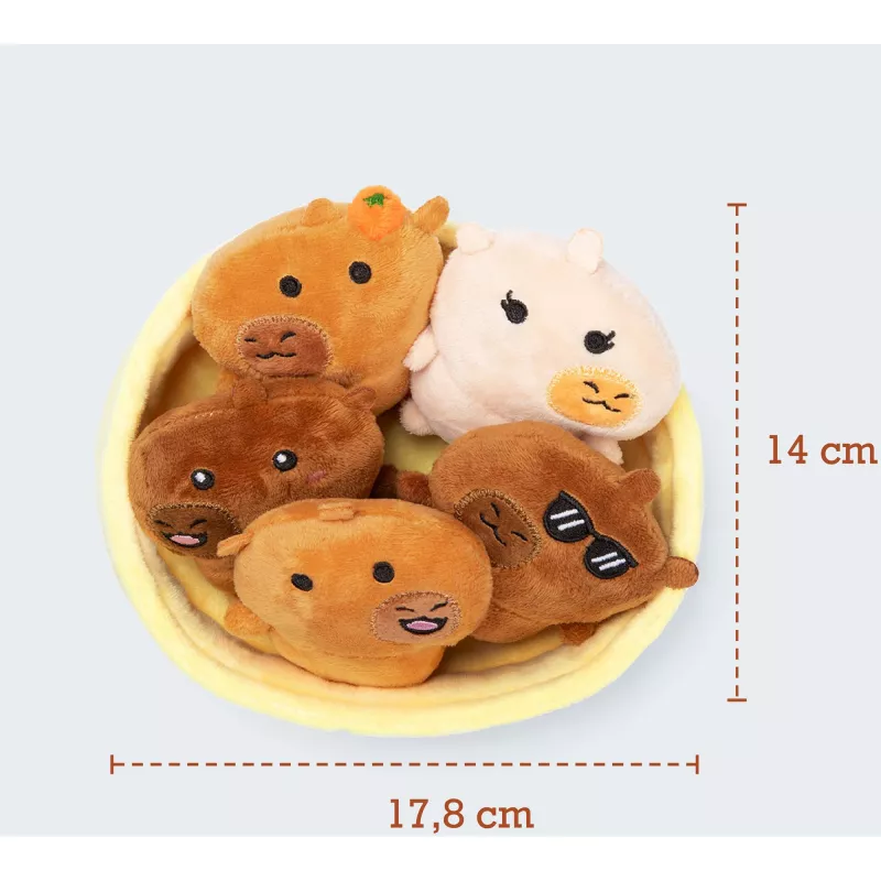 JUST PLAY Emotional Support Capybaras plyšová hračka 7 palcov hnedá/tan