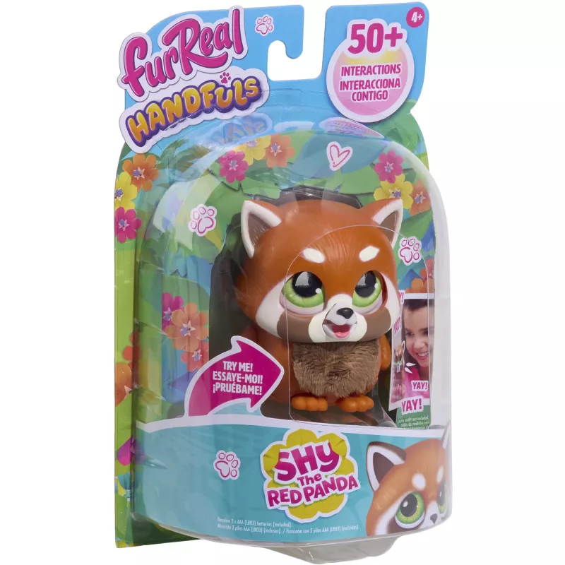 JUST PLAY furReal Handfuls – červená panda interaktívna plyšová hračka