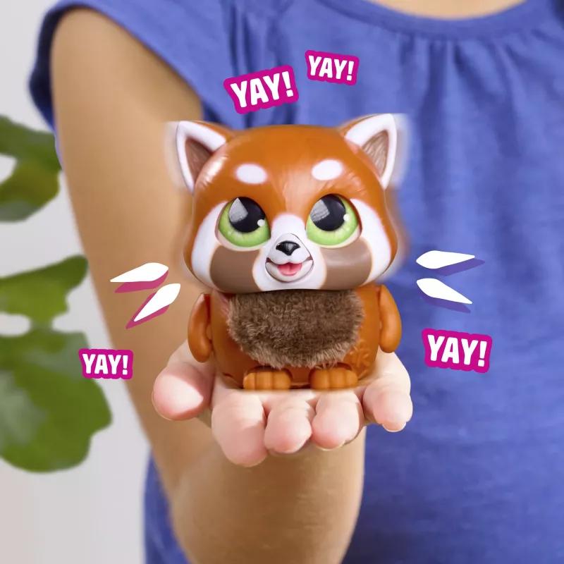 JUST PLAY furReal Handfuls – červená panda interaktívna plyšová hračka