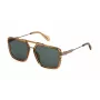 JUSTCAVALLI pánske slnečné okuliare SJC040-580913 Havana hnedý gradient hranaté acetát 58mm