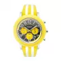 K&BROS unisex analógové hodinky 9427-3-710 43mm puzdro z nehrdzavejúcej ocele čierny ciferník kožený náramok