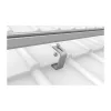 K2 Systems 1000001 strešný hák pre škridlové strechy, nerezová oceľ, základná doska 150x60x5 mm, rameno 30x6 mm