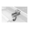 K2 Systems 1000001 strešný hák pre škridlové strechy, nerezová oceľ, základná doska 150x60x5 mm, rameno 30x6 mm