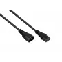 Kabelmeister 3m Schuko na IEC C13 zahnutý napájací kábel, 1,0mm², čierny SK0130-S030