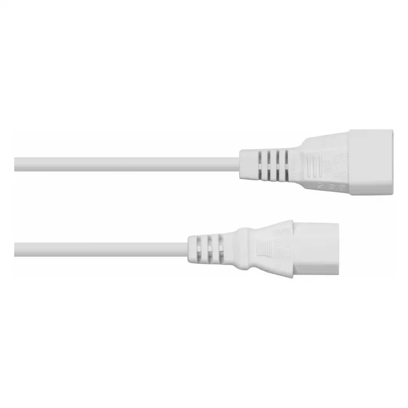 Kabelmeister IEC C14 na C13 predlžovací kábel, 2 m, biely