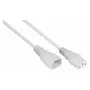 Kabelmeister IEC C14 na C13 predlžovací kábel, 2 m, biely