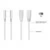 KABELMEISTER SK0877-W003 napájací rozbočovací kábel IEC C8 na 2x IEC C7, 0,3 m, čierny