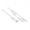 KABELMEISTER SK0877-W003 napájací rozbočovací kábel IEC C8 na 2x IEC C7, 0,3 m, čierny