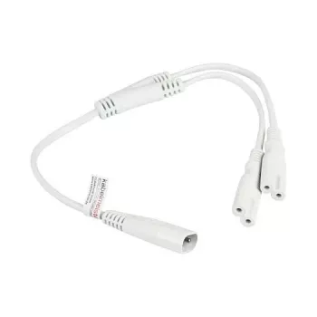KABELMEISTER SK0877-W003 napájací rozbočovací kábel IEC C8 na 2x IEC C7, 0,3 m, čierny