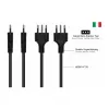Kabelmeister SK6505-S018 napájací kábel - taliansky typ I konektor samec na IEC C5, čierny, 1,8m