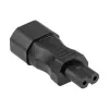 KABELMEISTER SKA-1470S IEC C14 na C7 napájací adaptér – 250 V / 2,5 A, čierna