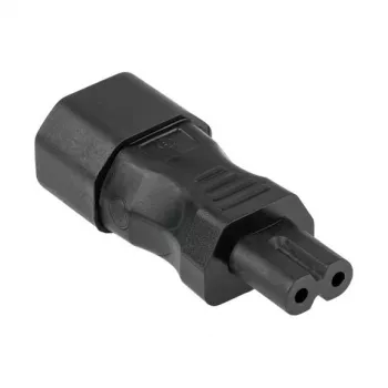 KABELMEISTER SKA-1470S IEC C14 na C7 napájací adaptér – 250 V / 2,5 A, čierna