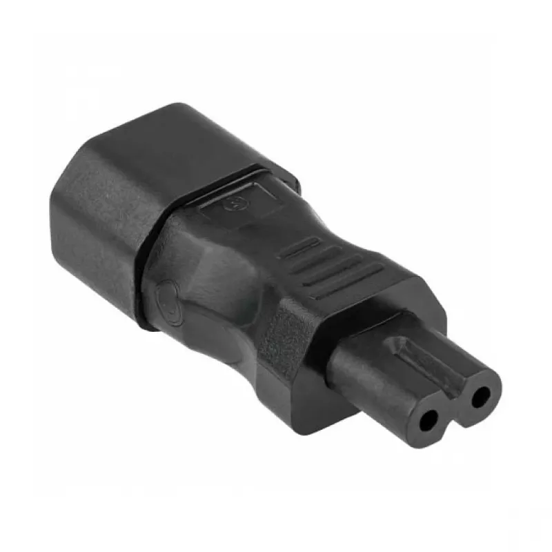 KABELMEISTER SKA-1470S IEC C14 na C7 napájací adaptér – 250 V / 2,5 A, čierna