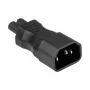 KABELMEISTER SKA-1470S IEC C14 na C7 napájací adaptér – 250 V / 2,5 A, čierna