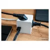 kabelmeister zásuvková kocka 3 zásuvky s USB-C a USB-A, biela, 2m