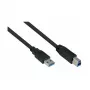 Kabelmeister USB 3.0 A-A kábel UL čierny 3m
