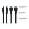 Kabelmeister USB 3.0 predlžovací kábel - 3m, čierny, Type-A konektor samec na konektor samica, UL certifikovaný