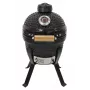 Kamado Bono Picnic keramický gril 13 palcový kamado gril na drevené uhlie s vozíkom, drevené uhlie, čierny
