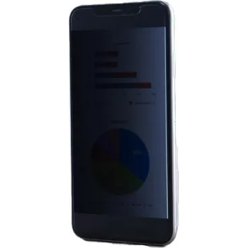KAPSOLO 2-smerná ochranná fólia proti pohľadu pre Apple iPhone 14 Pro, samolepiaca PET fólia, anti-glare, odolná proti poškriabaniu, anti-fingerprint, transparentná KAP13011